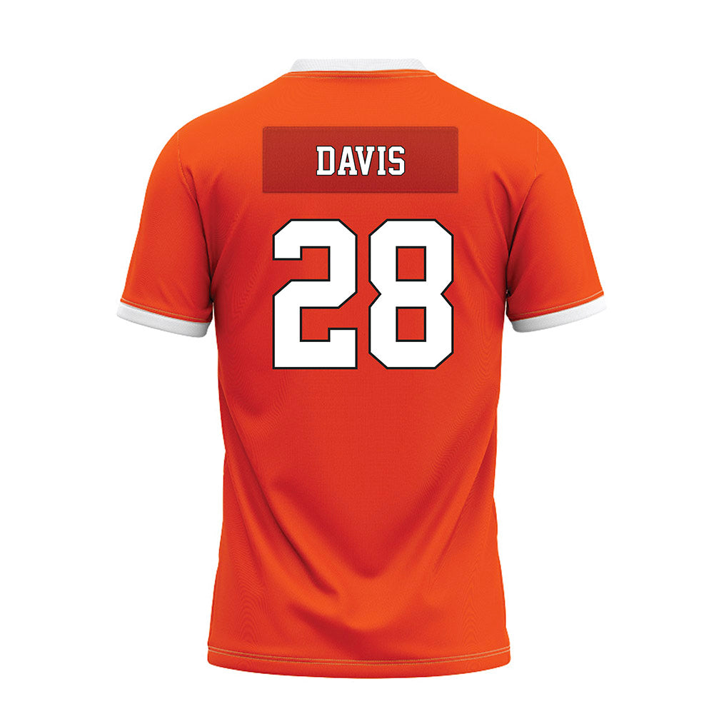Oklahoma State - NCAA Football : Marrel Davis - Orange Premium Football Jersey-1