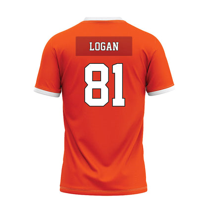 Oklahoma State - NCAA Football : Luke Logan - Orange Premium Football Jersey-1