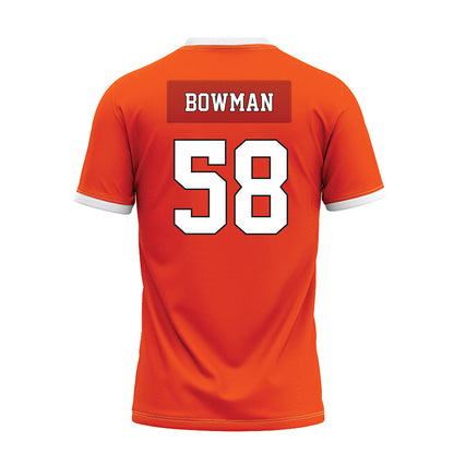 Oklahoma State - NCAA Football : Isaiah Bowman - Orange Premium Football Jersey-1