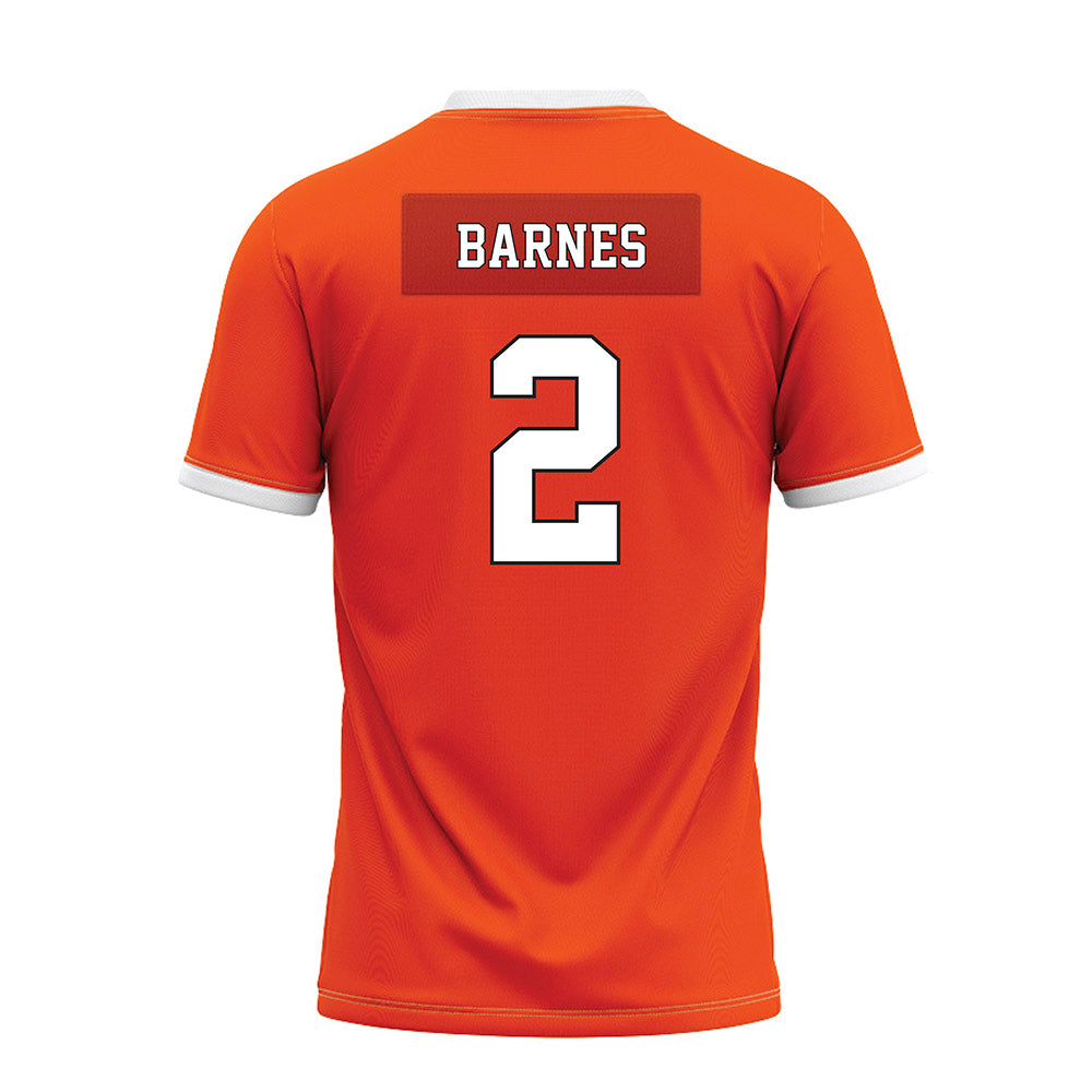 Oklahoma State - NCAA Football : Chris Barnes - Orange Premium Football Jersey-1