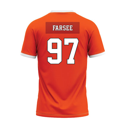 Oklahoma State - NCAA Football : Nygel Farsee - Orange Premium Football Jersey-1