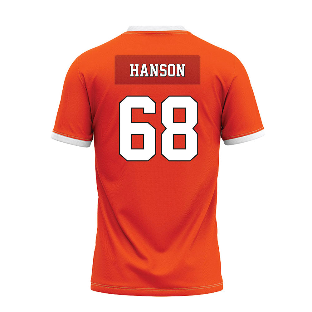 Oklahoma State - NCAA Football : Joseph Hanson - Orange Premium Football Jersey-1