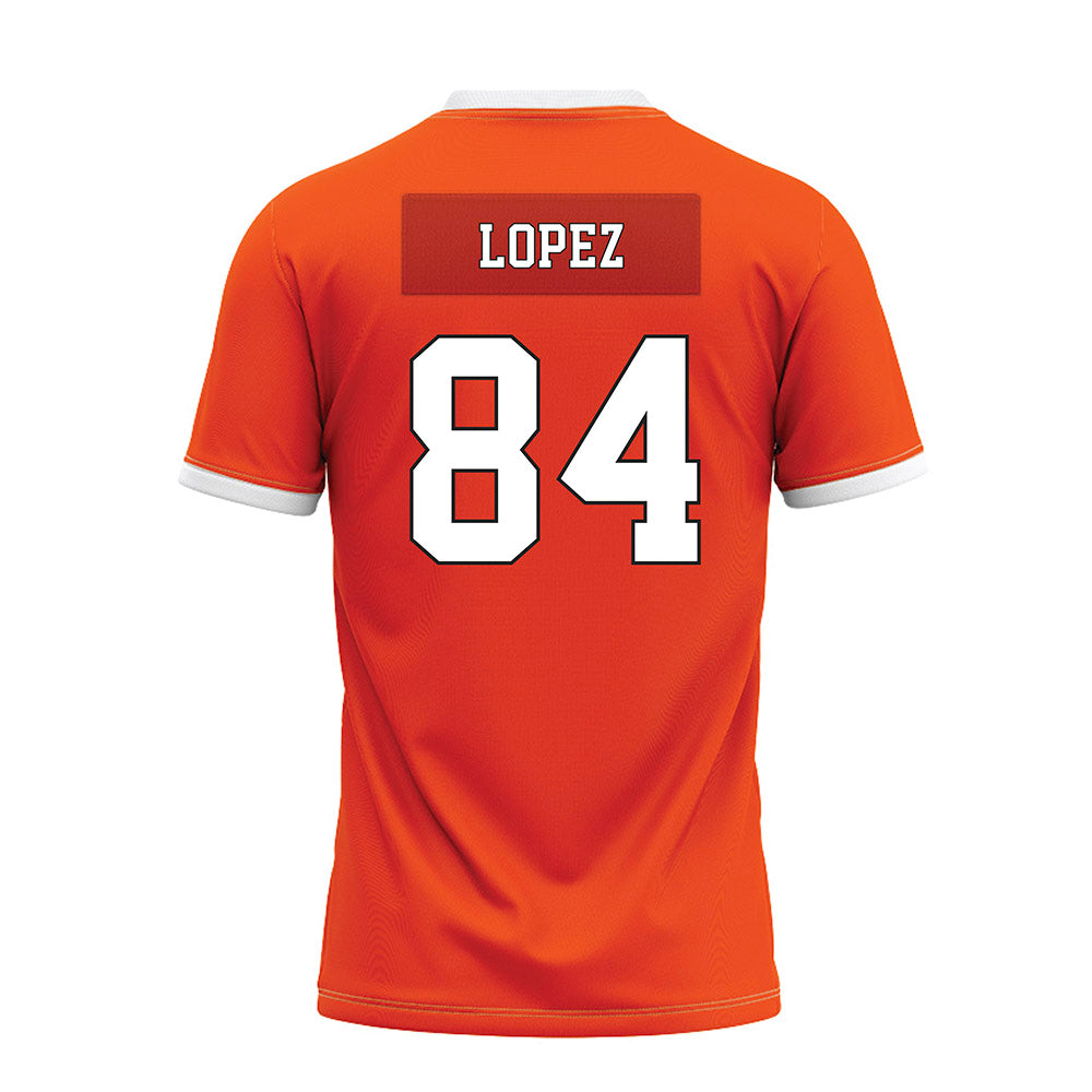 Oklahoma State - NCAA Football : Matrail Lopez - Orange Premium Football Jersey-1