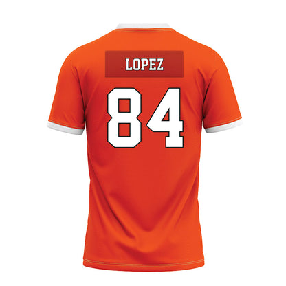 Oklahoma State - NCAA Football : Matrail Lopez - Orange Premium Football Jersey-1
