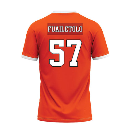Oklahoma State - NCAA Football : Simona Fuailetolo - Orange Premium Football Jersey-1