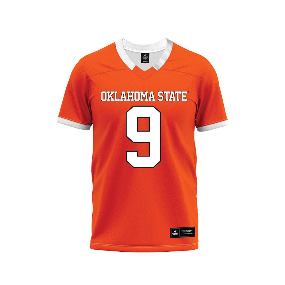 Oklahoma State - NCAA Football : Grant Jordan - Orange Premium Football Jersey-0