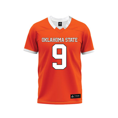Oklahoma State - NCAA Football : Grant Jordan - Orange Premium Football Jersey-0