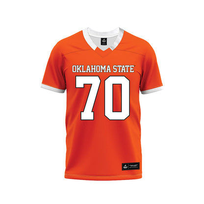 Oklahoma State - NCAA Football : Shaun Torgeson - Orange Premium Football Jersey-0