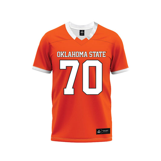Oklahoma State - NCAA Football : Shaun Torgeson - Orange Premium Football Jersey-0