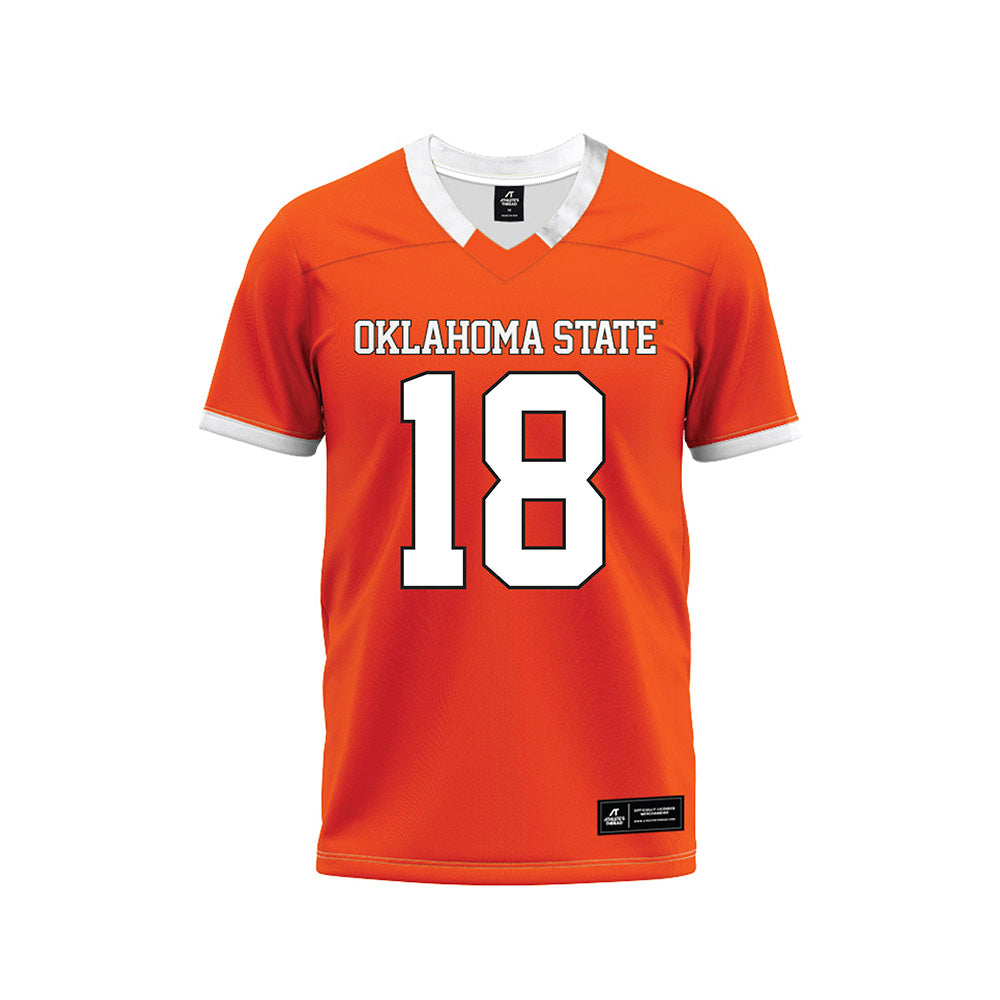 Oklahoma State - NCAA Football : Mose Phillips III - Orange Premium Football Jersey-0