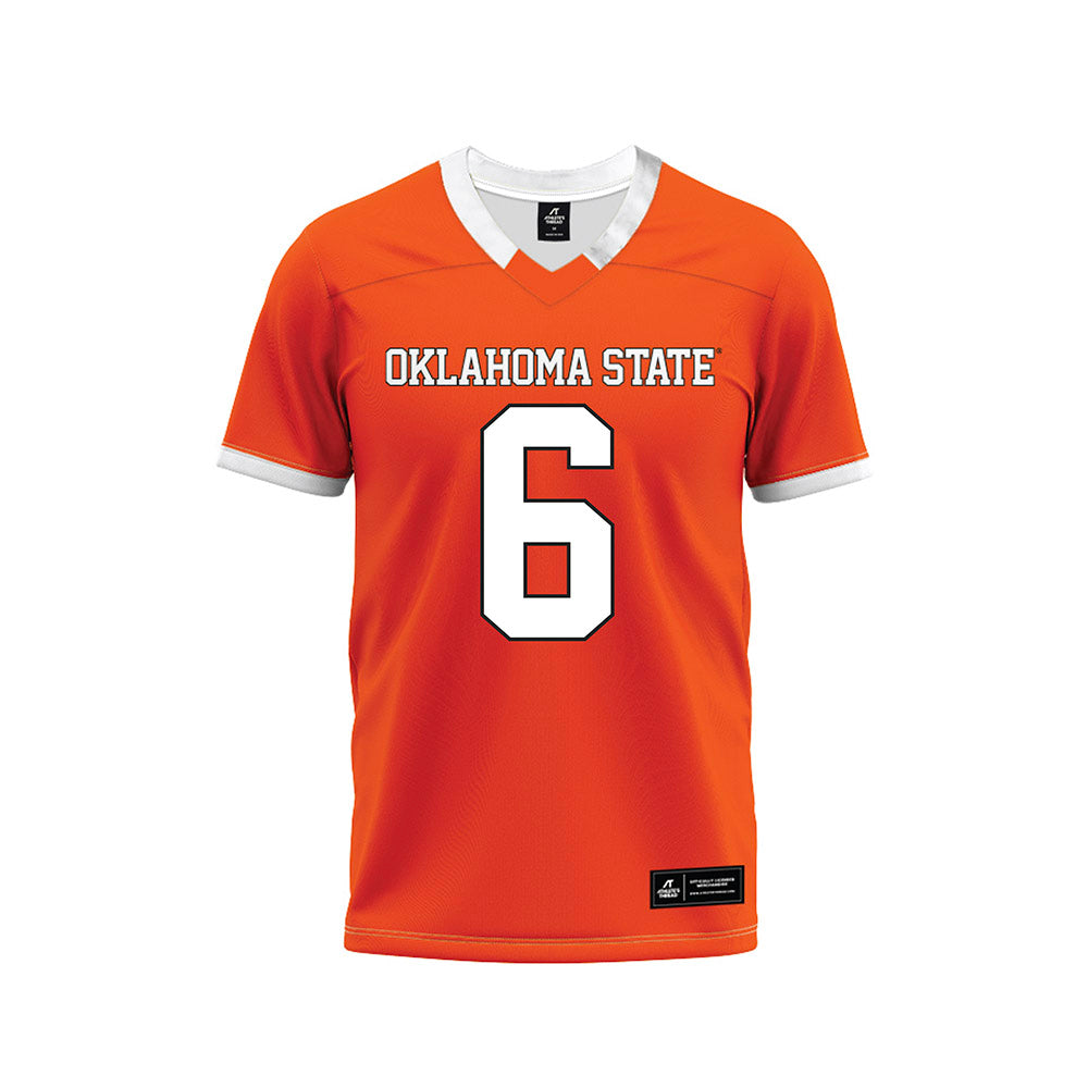 Oklahoma State - NCAA Football : Tre Page III - Orange Premium Football Jersey-0