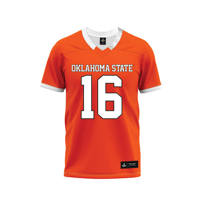 Oklahoma State - NCAA Football : Dallas Winner-Johnson - Orange Premium Football Jersey-0