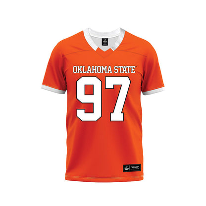 Oklahoma State - NCAA Football : Nygel Farsee - Orange Premium Football Jersey-0