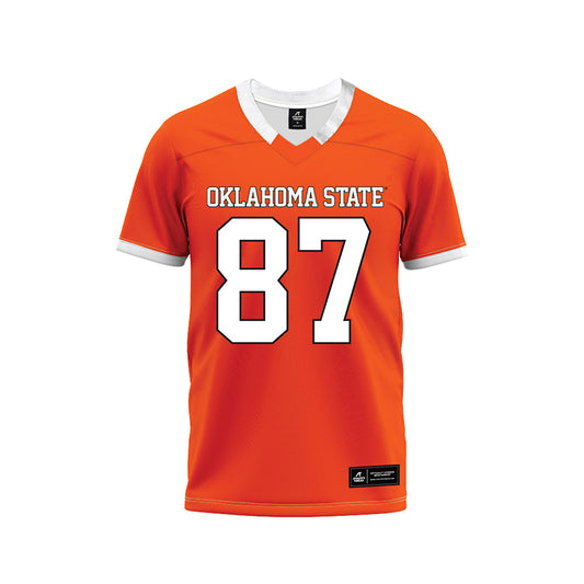 Oklahoma State - NCAA Football : Blake Hogshooter - Orange Premium Football Jersey-0