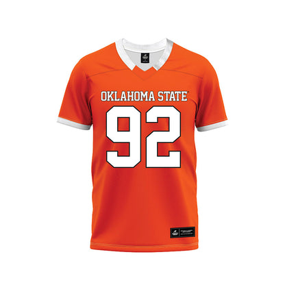 Oklahoma State - NCAA Football : Jerry Lawson - Orange Premium Football Jersey-0