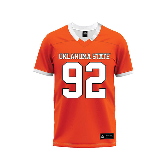 Oklahoma State - NCAA Football : Jerry Lawson - Orange Premium Football Jersey-0