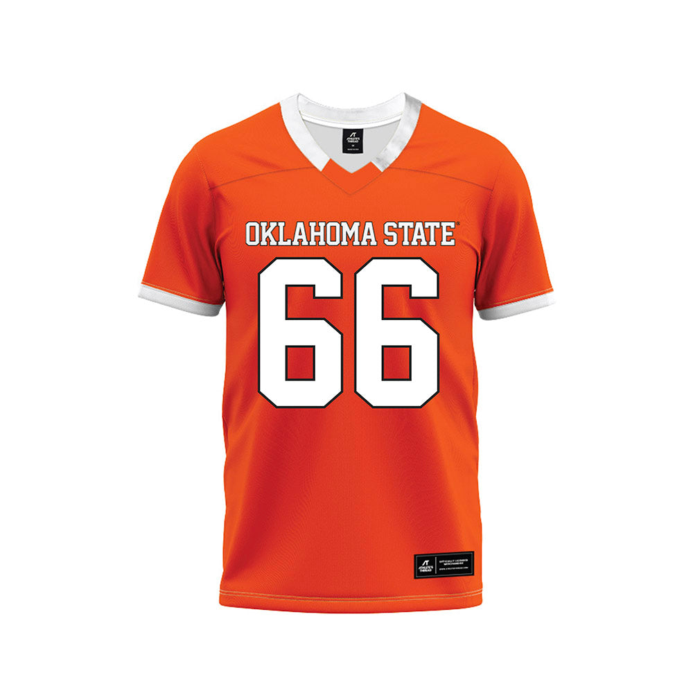 Oklahoma State - NCAA Football : Louie Canepa - Orange Premium Football Jersey-0