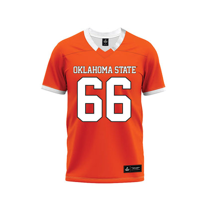 Oklahoma State - NCAA Football : Louie Canepa - Orange Premium Football Jersey-0