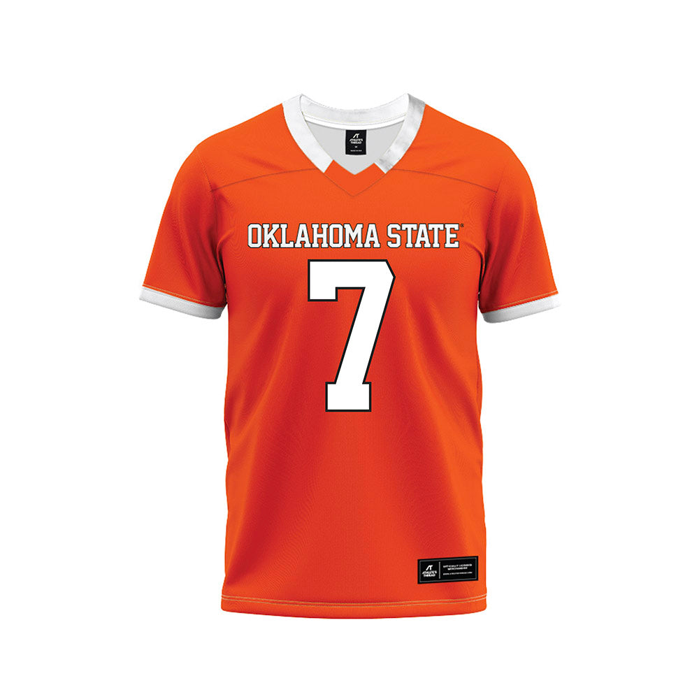 Oklahoma State - NCAA Football : Quinton Hammonds - Orange Premium Football Jersey-0