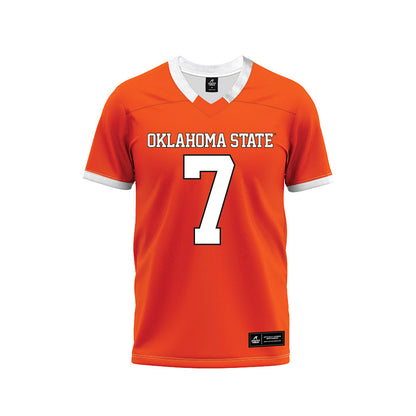 Oklahoma State - NCAA Football : Quinton Hammonds - Orange Premium Football Jersey-0