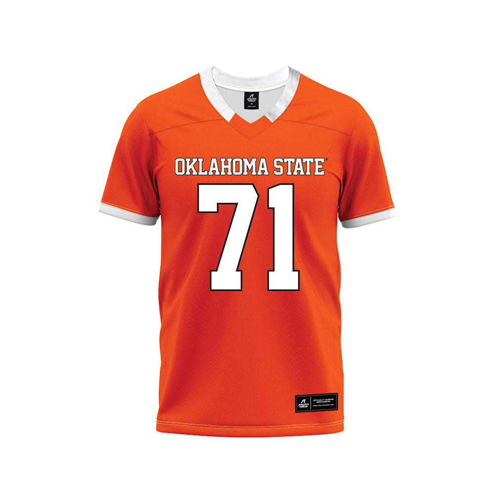 Oklahoma State - NCAA Football : Miguel Chavez - Orange Premium Football Jersey-0
