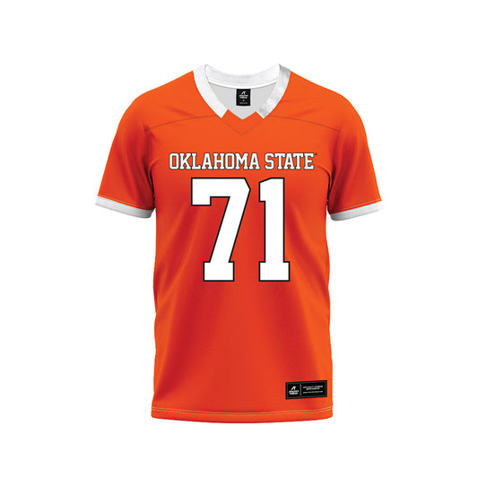 Oklahoma State - NCAA Football : Miguel Chavez - Orange Premium Football Jersey-0
