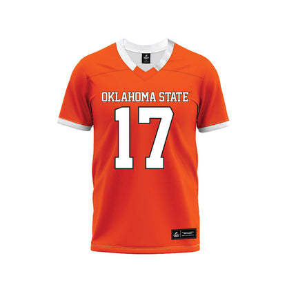Oklahoma State - NCAA Football : Drew Mestemaker - Orange Premium Football Jersey-0