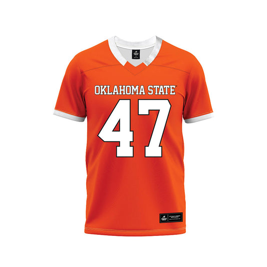 Oklahoma State - NCAA Football : Harrison Dempsey - Orange Premium Football Jersey-0