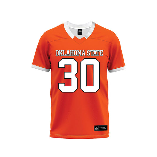 Oklahoma State - NCAA Football : Jaylon White - Orange Premium Football Jersey-0