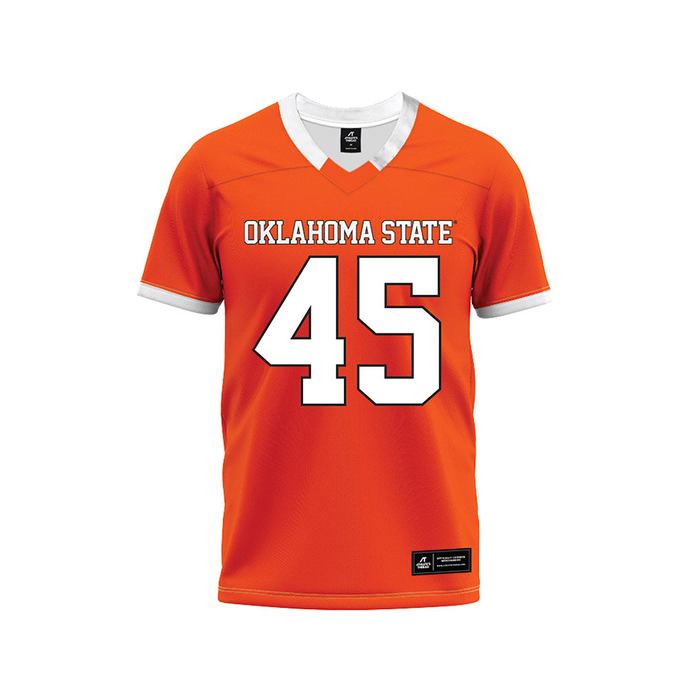 Oklahoma State - NCAA Football : Enai White - Orange Premium Football Jersey-0