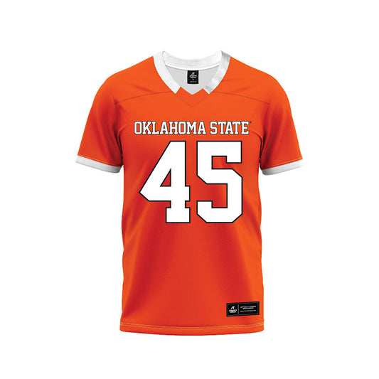 Oklahoma State - NCAA Football : Enai White - Orange Premium Football Jersey-0