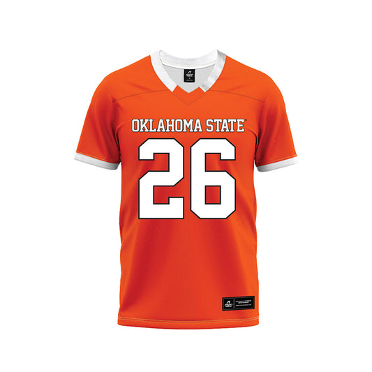 Oklahoma State - NCAA Football : Dennis Moody - Orange Premium Football Jersey-0