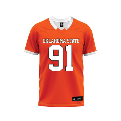 Oklahoma State - NCAA Football : Landon Bland - Orange Premium Football Jersey-0