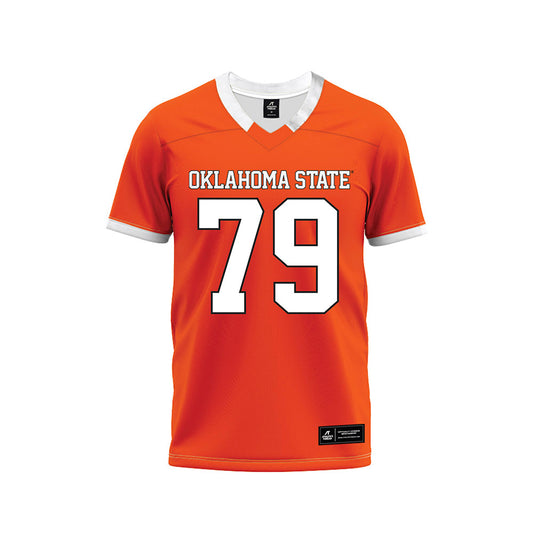 Oklahoma State - NCAA Football : Jacob Sexton - Orange Premium Football Jersey-0