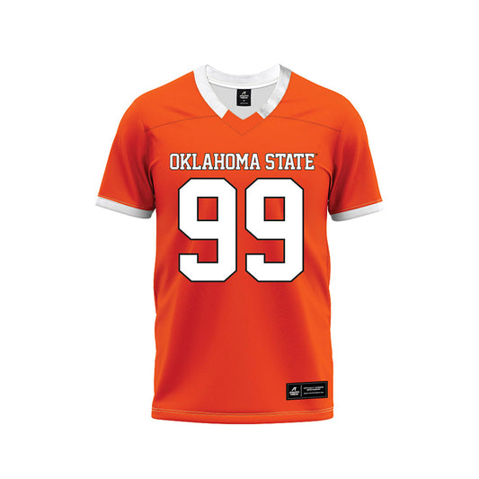 Oklahoma State - NCAA Football : Iman Oates - Orange Premium Football Jersey-0