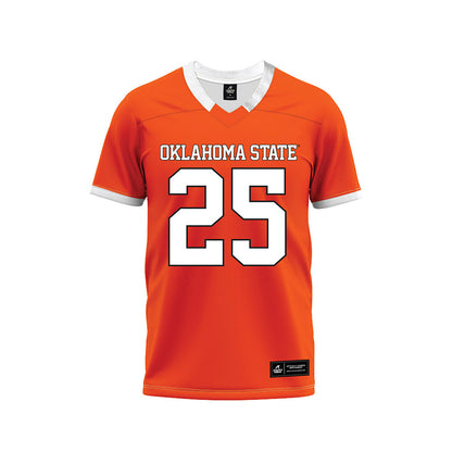 Oklahoma State - NCAA Football : Ayo Adeyi - Orange Premium Football Jersey-0