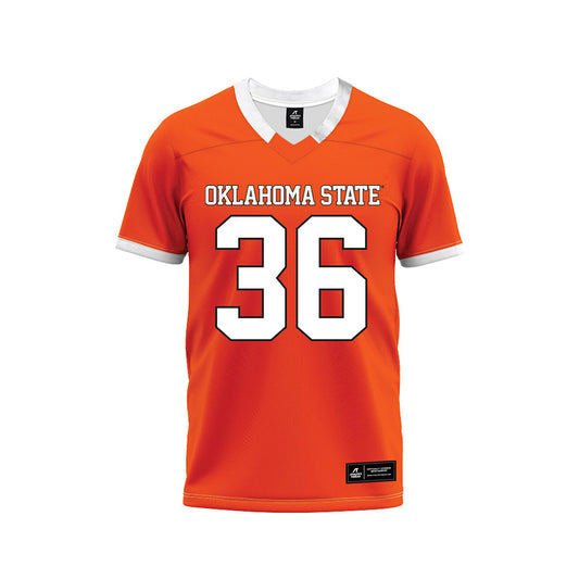 Oklahoma State - NCAA Football : Ayden Webb - Orange Premium Football Jersey-0