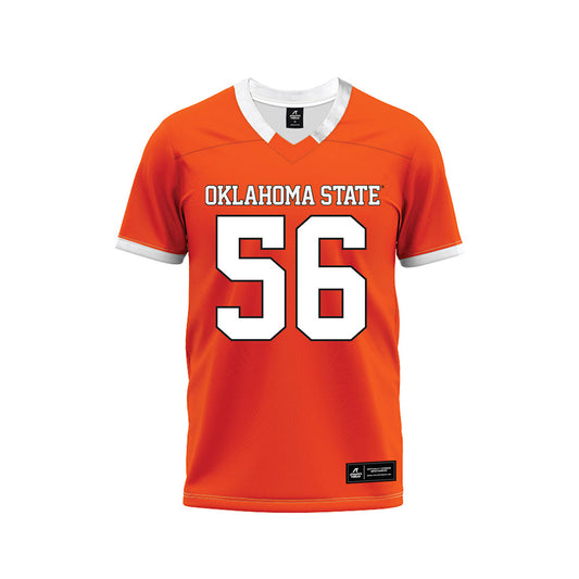Oklahoma State - NCAA Football : Tyler Mercer - Orange Premium Football Jersey-0