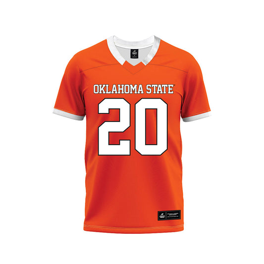 Oklahoma State - NCAA Football : Taurean Davis - Orange Premium Football Jersey-0