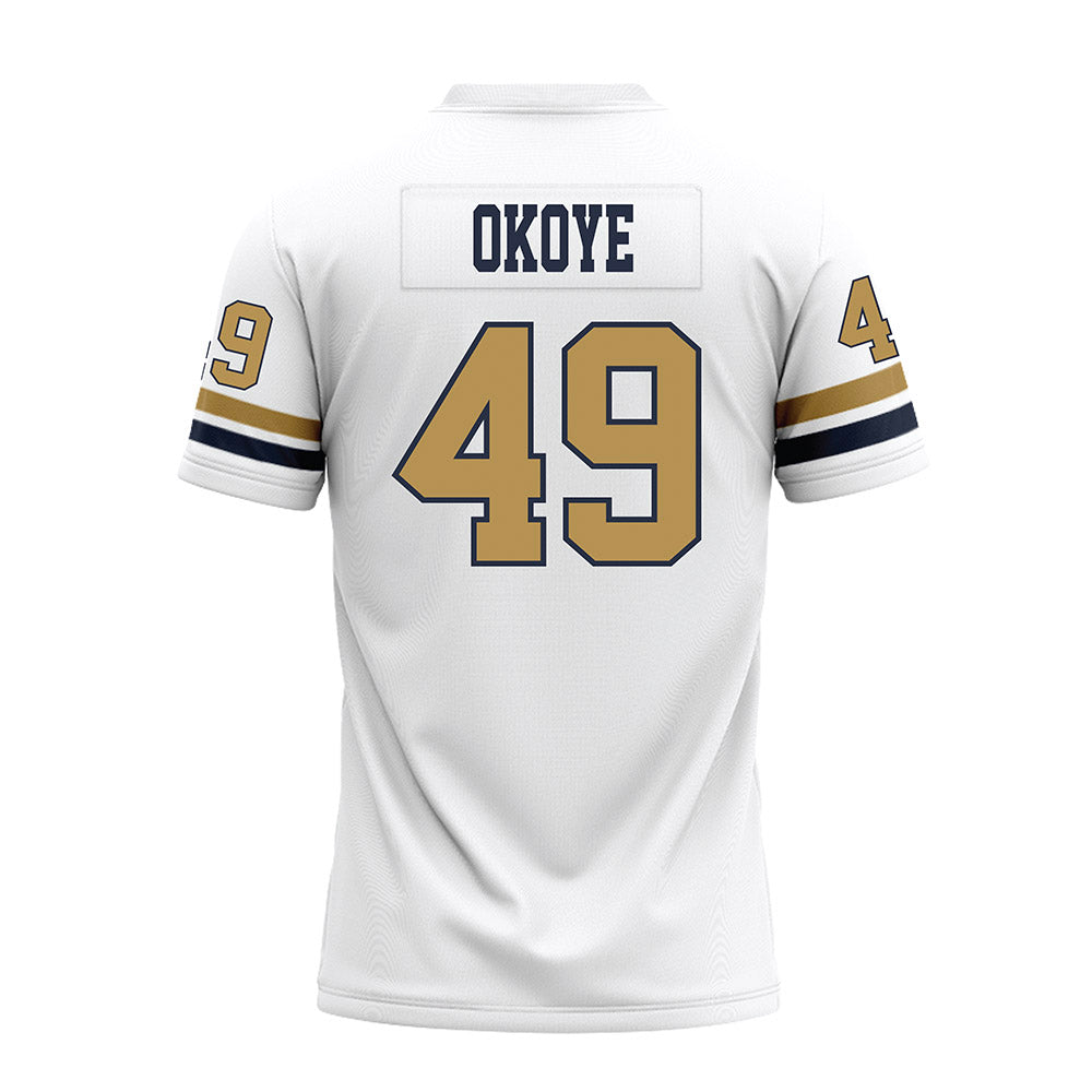 Georgia Tech - NCAA Football : Chuma Okoye - White Premium Football Jersey-1