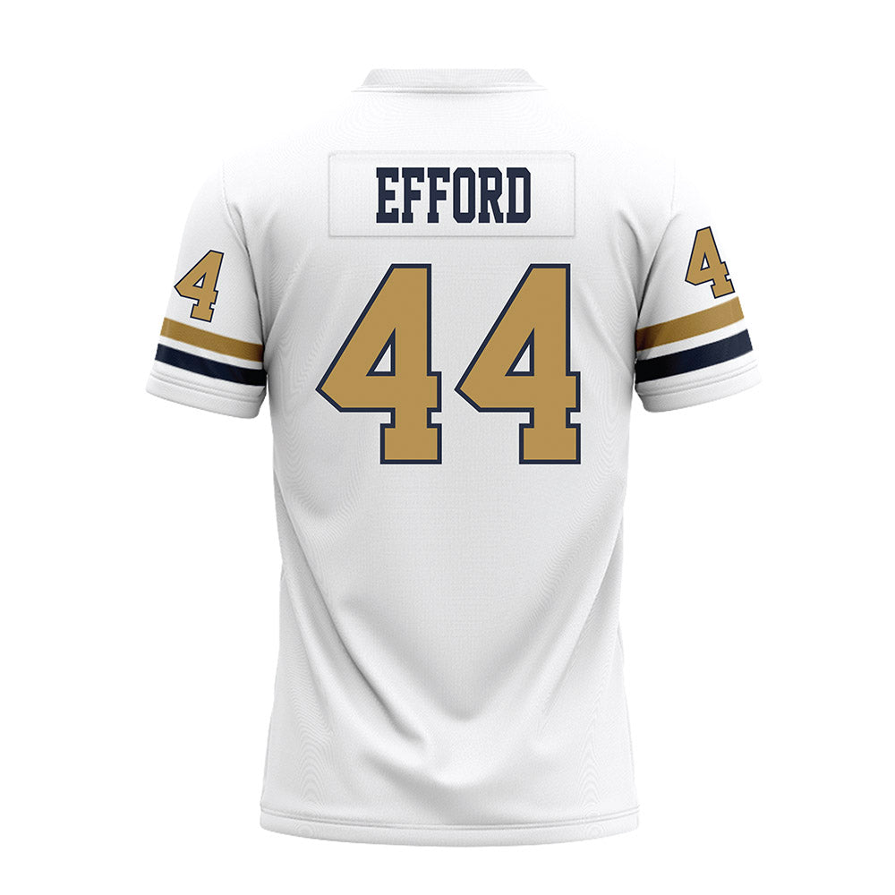 Georgia Tech - NCAA Football : Kyle Efford - White Premium Football Jersey-1
