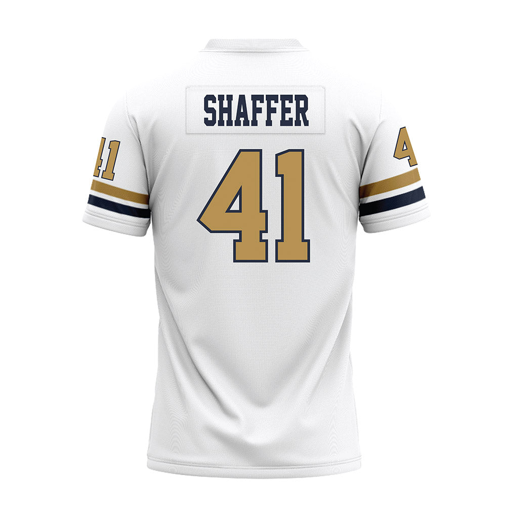 Georgia Tech - NCAA Football : Landon Shaffer - White Premium Football Jersey-1