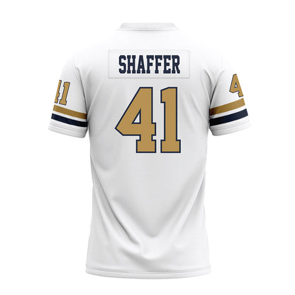 Georgia Tech - NCAA Football : Landon Shaffer - White Premium Football Jersey-1