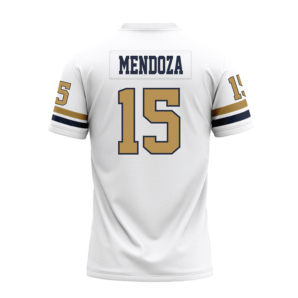 Georgia Tech - NCAA Football : Alberto Mendoza - White Premium Football Jersey-1