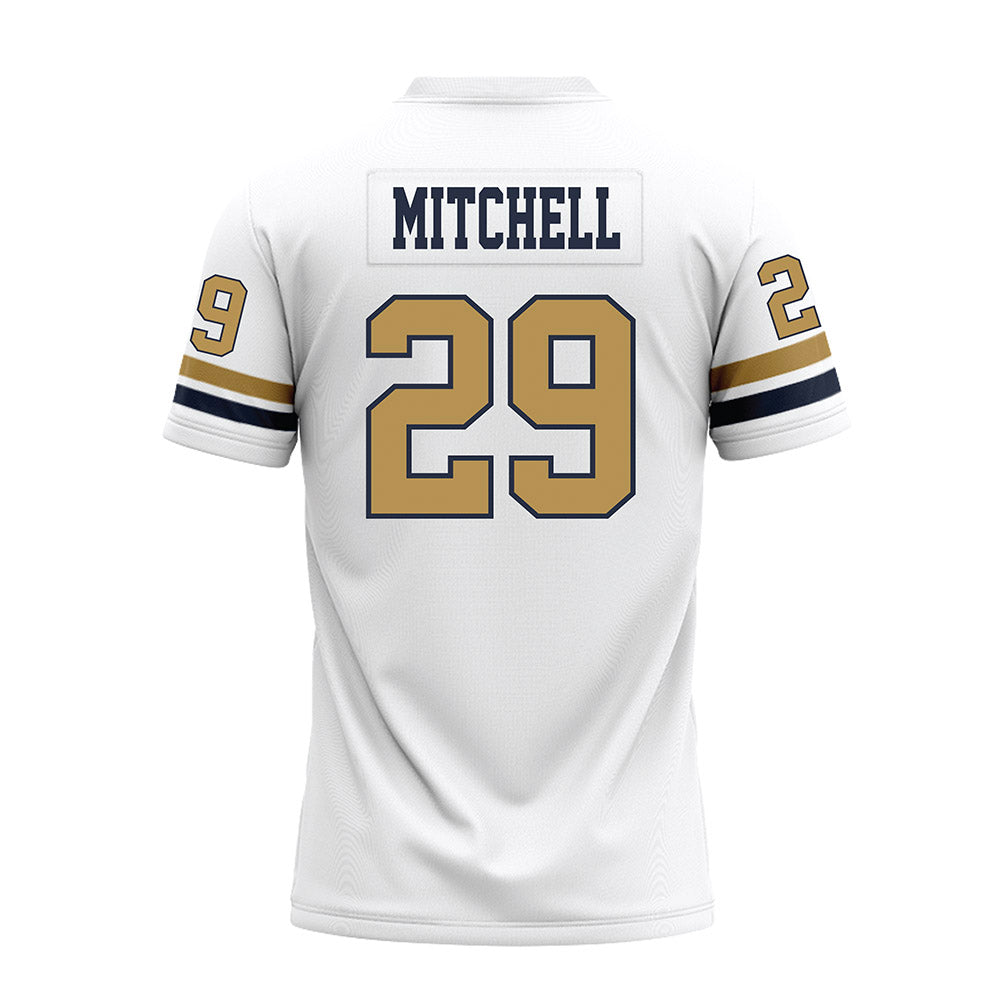 Georgia Tech - NCAA Football : Jon Mitchell - White Premium Football Jersey-1