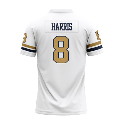 Georgia Tech - NCAA Football : Gavin Harris - White Premium Football Jersey-1