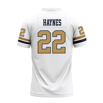 Georgia Tech - NCAA Football : Justice Haynes - White Premium Football Jersey-1