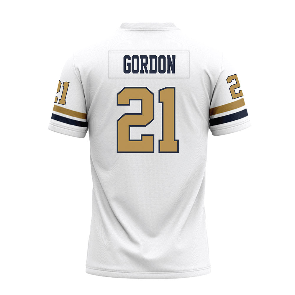 Georgia Tech - NCAA Football : Daylon Gordon - White Premium Football Jersey-1