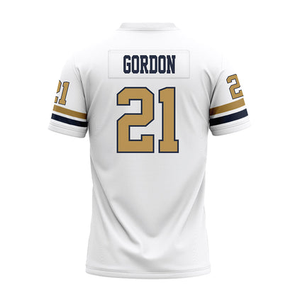 Georgia Tech - NCAA Football : Daylon Gordon - White Premium Football Jersey-1