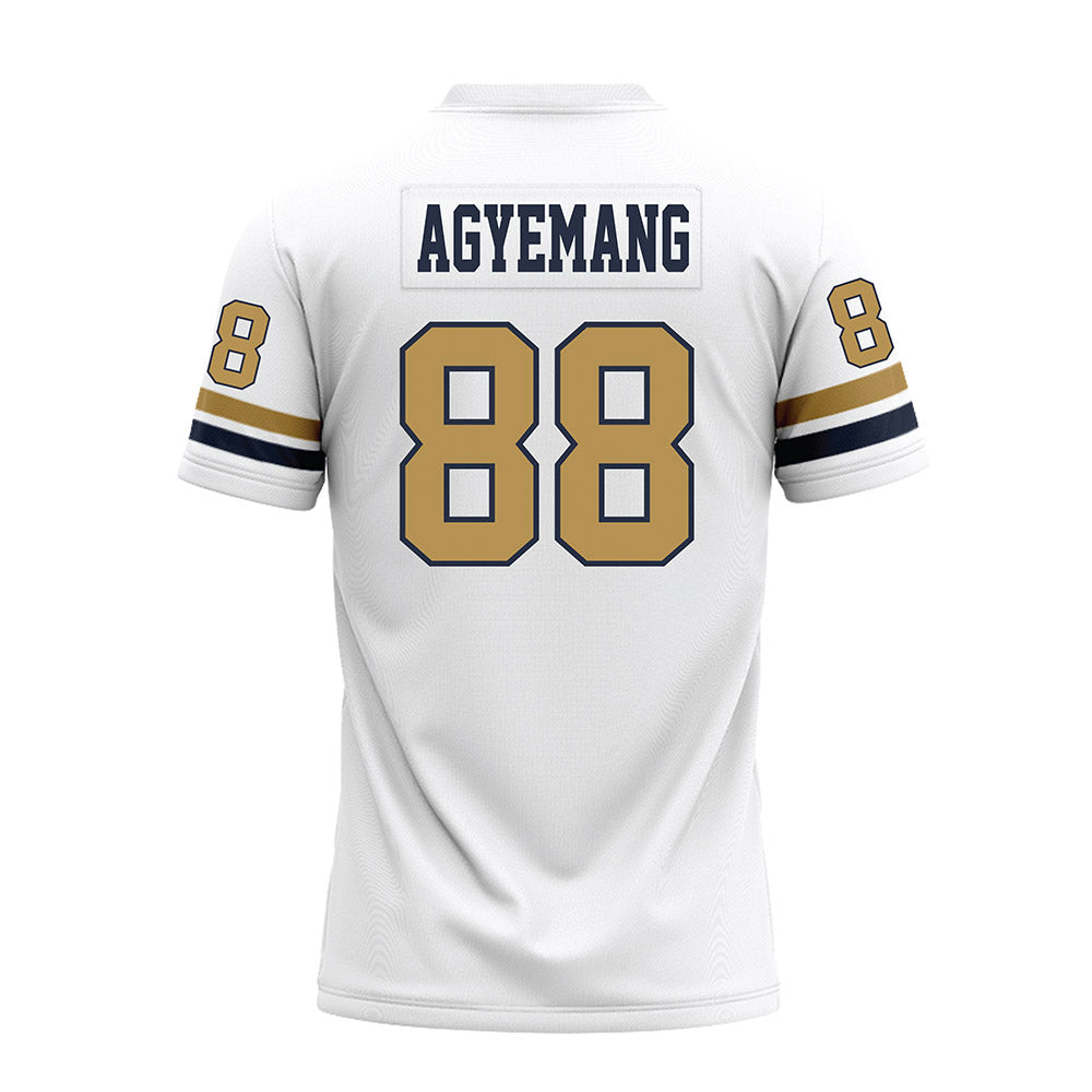 Georgia Tech - NCAA Football : Nathan Agyemang - White Premium Football Jersey-1